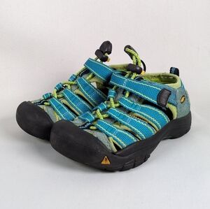Keen Kids Teal and Lime Closed-Toe Sport Sandals